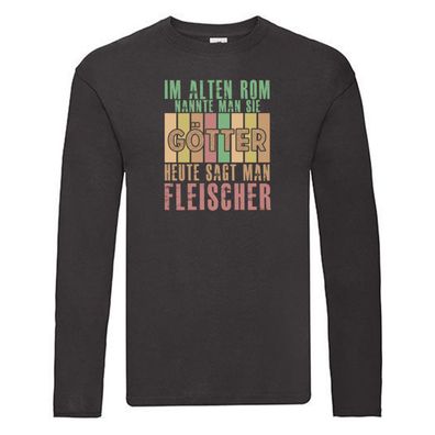 Im Alten Rom: Fleischer | Schlachterei Long Sleeve Schwarz