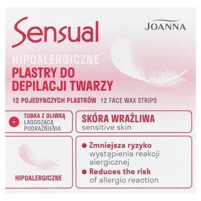 Joanna Haarentfernungs-Wachsstreifen Set - 12 Stueck inkl. 10ml beruhigendem Pfle