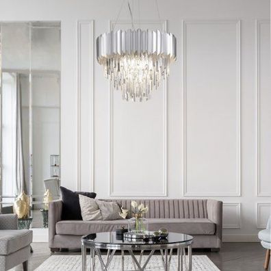 Nova Luce 9824074 Magnolia Pendelleuchte 6-flammig Chrom E14