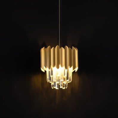 Nova Luce 9824071 Magnolia Pendelleuchte 1-flammig Gold E14