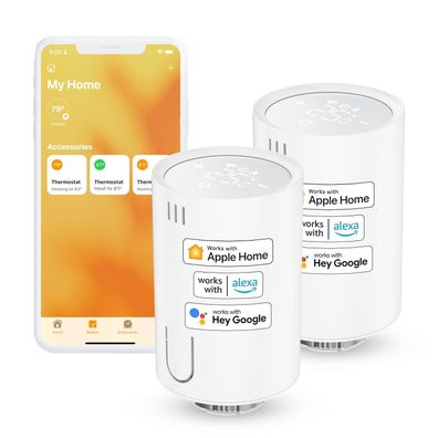 Meross WiFi Heizungsthermostat, kompatibel mit HomeKit, Siri, Alexa und Google, M30 *
