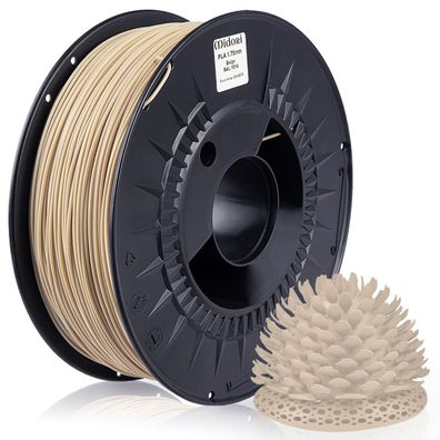 2 x MIDORI® 3D Drucker 1,75mm PLA Filament 1kg Spule Rolle Premium Beige RAL1014