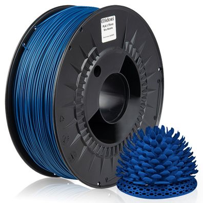 2 x MIDORI® 3D Drucker 1,75mm PLA Filament 1kg Spule Rolle Premium Blau Metallic