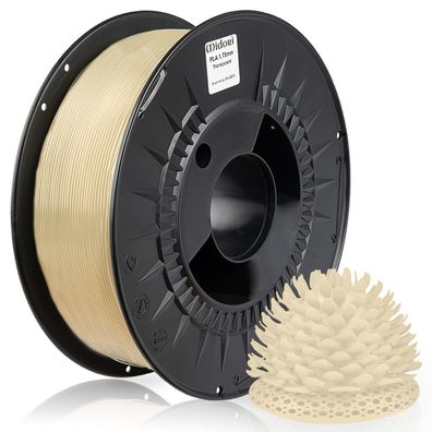 2 x MIDORI® 3D Drucker 1,75mm PLA Filament 1kg Spule Rolle Premium Transparent
