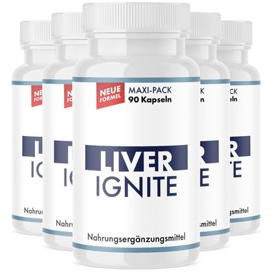 Liver Ignite Kapseln - Kapseln für Männer & Frauen | 90 Kapseln Maxi Pack