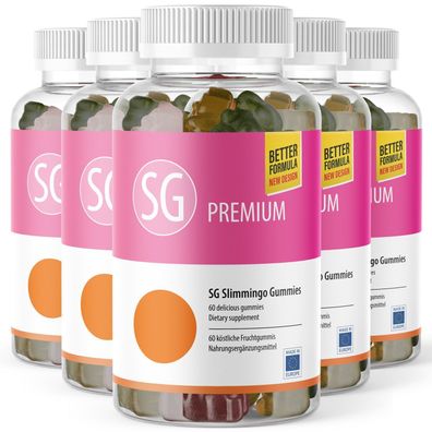 Slimmingo Gummibärchen | Keto Fruchtgummies | natürliches Pflanzenaroma | 60 Gummis