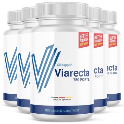 Viarecta 750 Forte Kapseln | für den aktiven Mann | MaxiPack mit 60 Kapseln pro Dose
