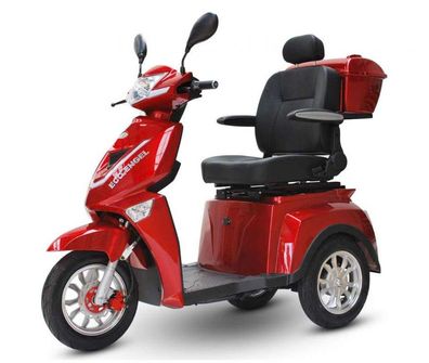 ECO ENGEL 504 Rot mit 30 Ah Lithium Akku, 25 km/h, Senioren Roller