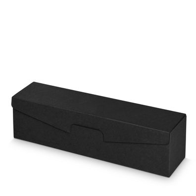 50 x Präsentkarton für 1 Flasche 380x95x90 mm Kraftpapier Schwarz