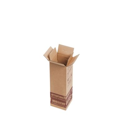 500 x Flaschenversandkarton Flaschenkarton für 1 Flasche 105x105x360 mm PTZ geprüft