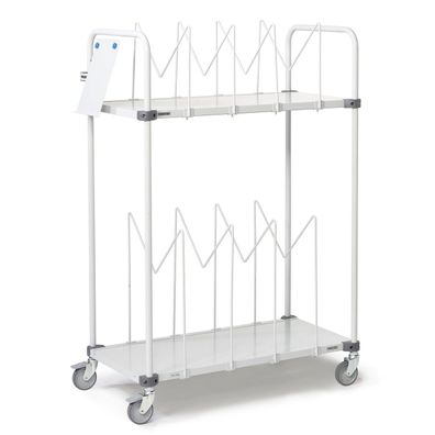 Kartonwagen Lagerwagen 109 x 53 x 151,5 cm Transportwagen hoch M-Unterteilerbügel 2 E