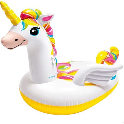 INTEX 57291EU - Mega Unicorn Island XXL Schwimmtier 287x193x165cm Pool Einhorn