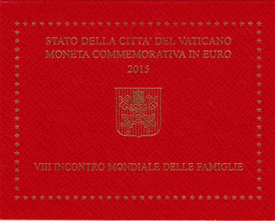 Vatikan 2 Euro 2015 Welttreffen der Familien im Folder*