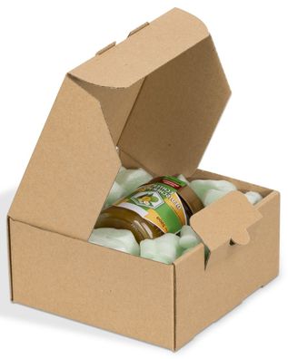 100 x DHL Kleinpaket Kartons Faltschachteln 240 x 160 x 80 mm (Außenmaß) Braun