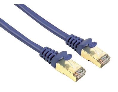 CAT-5e Netzwerkkabel 1,5m STP Blau Modular-St. 8p8c
