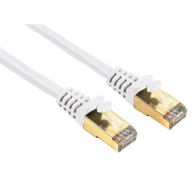 CAT5e Netzwerkkabel STP 10m geschirmt Weiß