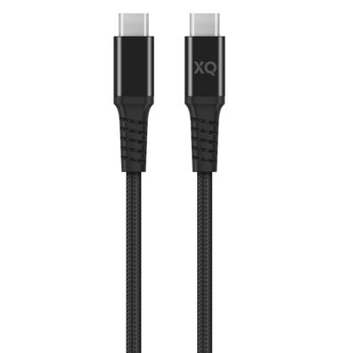 USB-C 3.1 Kabel Cotton Braided 2m Schwarz