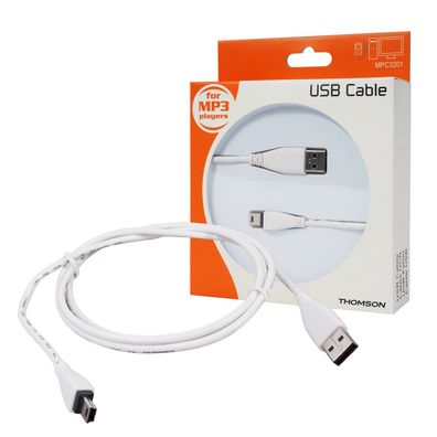 Mini-USB Kabel USB 2.0 Weiß 1,2m