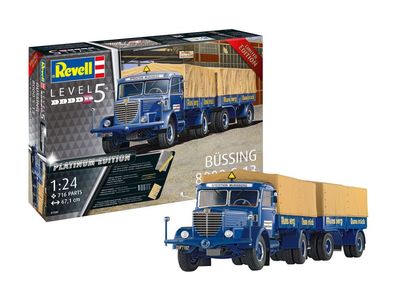 Revell 1:24 7580 Büssing 8000 S 13 mit Trailer Platinum Edition