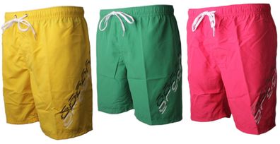Badeshorts Hybrid 18 Logo gelb/grün/pink
