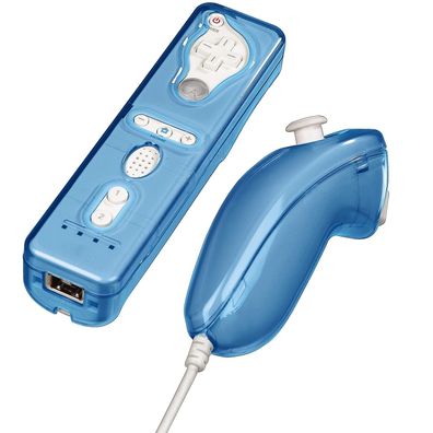 Hardcase Set Blau für Nintendo Wiimote + Nunchuck