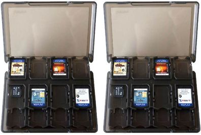 2x Game Case 30 + 2 schwarz für PS Vita