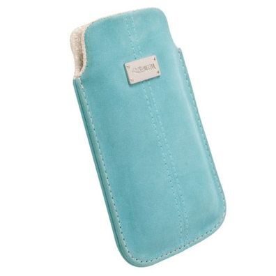 Schutz-Tasche Luna Pouch L türkis Nubuk
