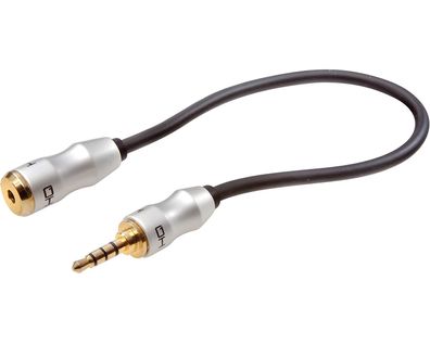 3,5mm Klinken Adapter Stereo Gold