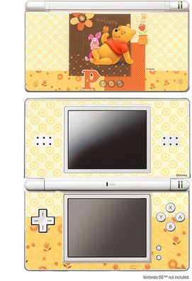 Design Folie Winnie Pooh und Ferkel Think Happy für Nintendo DS Lite