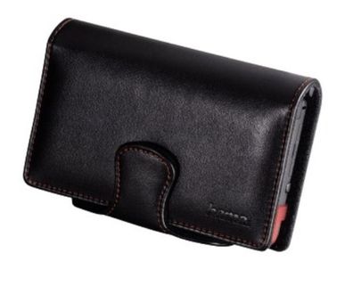Leder-Tasche schwarz für Nintendo
