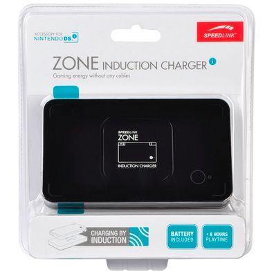 ZONE Induktions-Ladestation + Akku Schwarz für Nintendo DSi