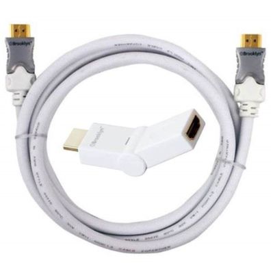 HQ HDMI-Kabel 2m + 180° Adapter