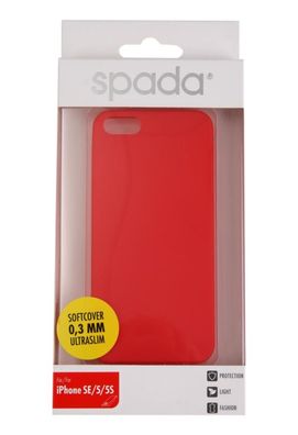 Ultra Slim Soft Cover Red für Apple iPhone 5/5S/SE