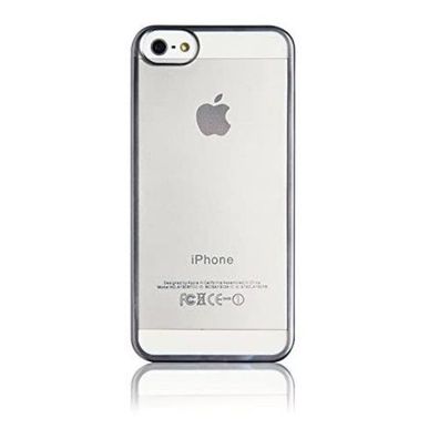 Back Case Electro-Style Softcover Dunkelgrau für Apple iPhone 5/5s/SE
