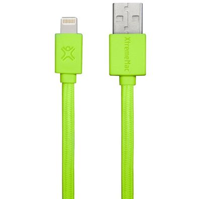 Premium Lightning-Kabel Flat 1m Green