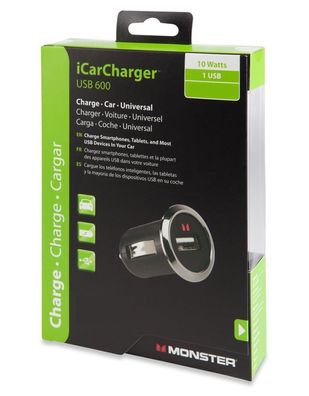 Power-Port Car Charger USB 600 10 Watt 2,1A