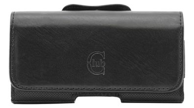 Universal Leder Handy-Tasche Horizontal Club Medium mit Gürtelclip