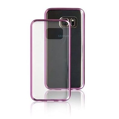 Back Case Electro-Style Softcover Rosa für Samsung Galaxy S7 Edge