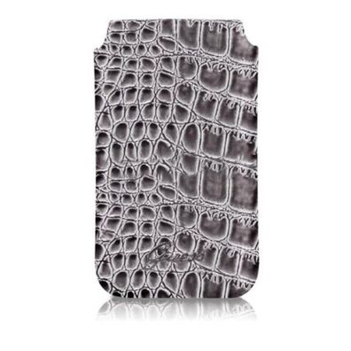 Universal Croco Look Design Sleeve Grau
