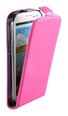 Flip Case für Samsung Galaxy I9300 SIII S3 dunkel pink ultra slim