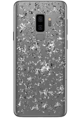 Glam Cover Ice Light Silber für Samsung Galaxy S9