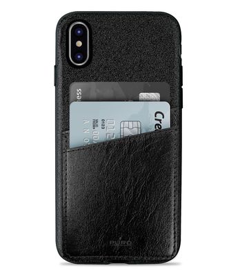 Shine Pocket Cover Black für Apple iPhone X/XS