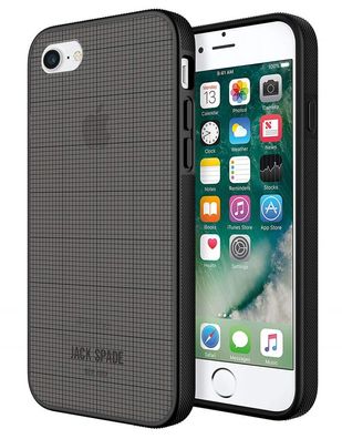 Jack Spade Graph-Check Case Smoke für Apple iPhone 7/8/SE 2020