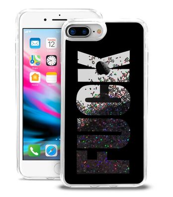 Back Case Aqua Fuck Schwarz für Apple iPhone 7 Plus/8 Plus