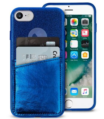 Shine Pocket Cover Blue für Apple iPhone 7/8/SE 2020