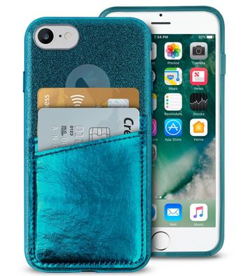 Shine Pocket Cover Green für Apple iPhone 7/8/SE 2020