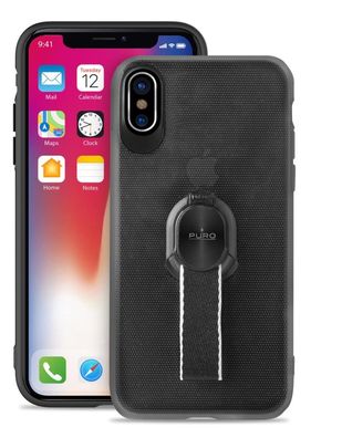 Magnet-Strap Cover Schwarz für Apple iPhone X/Xs