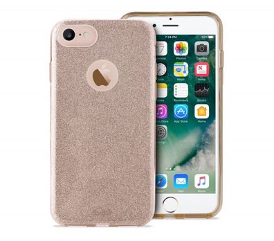 Shine Glitzer Cover Gold für Apple iPhone 7/8/SE 2020