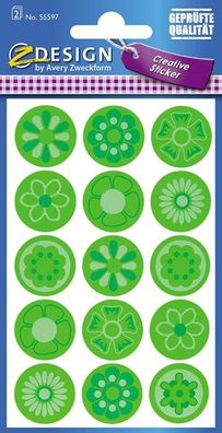 Creative Sticker Neon Blumen