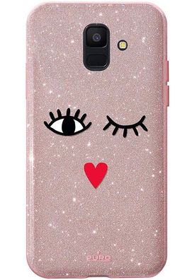 Cover EYES Rose für Samsung A6 2018
